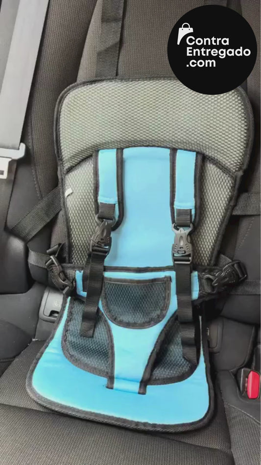 Asiento para Bebé con Arnés para Carro – Silla de Auto Segura y Cómoda